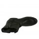 Botines para mujer con cremallera, hebilla, elastico y tachuelas en piel negra tacon 3 - Tallas disponibles:  33, 44