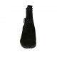 Bottine pour femmes avec fermetures éclair, elastique et boucle en daim noir et scintillant talon 3 - Pointures disponibles:  33, 34, 43, 44