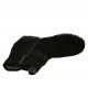 Stivaletto da donna con cerniere, fibbia ed elastico in camoscio nero e glitterato tacco 3 - Misure disponibili: 33, 34, 43, 44