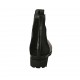 Stivaletto da donna con elastici in pelle nera e camoscio glitterato tacco 3 - Misure disponibili: 33, 34, 42, 43, 44, 45, 46
