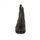 Stivaletto da donna con elastici in pelle nera e camoscio glitterato tacco 3 - Misure disponibili: 33, 34, 42, 43, 44, 45, 46