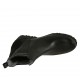 Stivaletto da donna con elastici in pelle nera e camoscio glitterato tacco 3 - Misure disponibili: 33, 34, 42, 43, 44, 45, 46
