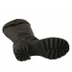 Woman's boot with zipper, elastic band and buckles in black leather heel 6 - Available sizes:  32