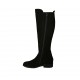 Stivale da donna con cerniere in camoscio nero tacco 3 - Misure disponibili: 46