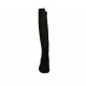 Stivale da donna con cerniere in camoscio nero tacco 3 - Misure disponibili: 46
