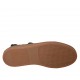 Botines para hombre en piel de color negro con elasticos verdes y decoración Brogue - Tallas disponibles:  37, 38, 47, 50