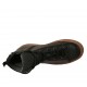 Chaussure à la cheville pour hommes avec fermeture éclair et lacets en cuir noir et gris - Pointures disponibles:  37, 47, 48