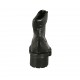 Stivaletto stringato da donna con cerniera frontale in pelle nera tacco 5 - Misure disponibili: 43, 44, 45, 46, 47