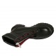 Botin para mujer con cordones y cremallera frontal en piel negra tacon 5 - Tallas disponibles:  43, 45, 46