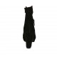 Botines para mujer en gamuza negra con cremalleras, plataforma y tacon 10 - Tallas disponibles:  32, 42