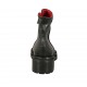 Stivaletto da donna con cerniera in pelle nera tacco 5 - Misure disponibili: 42, 43, 45