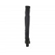 Woman's over the knee boot in black elastic fabric and suede heel 10 - Available sizes:  31, 34, 42