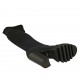 Bottes au-dessus de genou pour femmes en tissu elastique et daim noir talon 10 - Pointures disponibles:  31, 34, 42