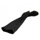 Stivale sopra al ginocchio da donna in tessuto elasticizzato e camoscio nero tacco 10 - Misure disponibili: 31, 34, 42