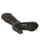 Bota para mujer con cremallera y plataforma en piel negra tacon 9 - Tallas disponibles:  32