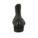 Bottines avec elastiques et bout Brogue pour femmes en cuir noir talon 2 - Pointures disponibles:  32
