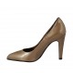 Woman's pump in beige patent leather heel 9 - Available sizes:  32, 34, 43
