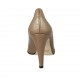 Zapato de salon para mujer en charol beis tacon 9 - Tallas disponibles:  32, 34, 43