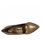 Zapato de salon para mujer en charol beis tacon 9 - Tallas disponibles:  32, 34, 43