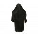 Decolté da donna in camoscio nero tacco grosso 7 - Misure disponibili: 33, 34, 45