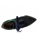 Scarpa accollata a punta da donna con lacci in velluto in camoscio e vernice blu e tessuto con motivo scozzese blu verde tacco 9 - Misure disponibili: 32, 33, 42, 43