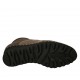Stivaletto stringato da donna con plantare estraibile e borchie in pelle e camoscio taupe zeppa 4 - Misure disponibili: 31, 33, 34, 42, 43, 44, 45