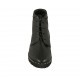 Stivaletto stringato da donna in pelle nera con plantare estraibile e borchie zeppa 4 - Misure disponibili: 33, 34, 42, 43, 44, 45