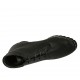 Stivaletto stringato da donna in pelle nera con plantare estraibile e borchie zeppa 4 - Misure disponibili: 33, 34, 42, 43, 44, 45