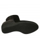 Stivaletto da donna con plantare estraibile e cerniera in pelle, camoscio e camoscio stampato nero zeppa 5 - Misure disponibili: 31, 32, 33, 42, 43, 44