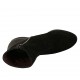 Bottines pour femmes avec semelle amovible et fermeture éclair en cuir, daim et daim imprimé noir talon compensé 5 - Pointures disponibles:  32, 43