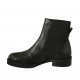 Stivaletto da donna in pelle nera con doppio elastico tacco 3 - Misure disponibili: 46, 47