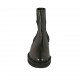 Bottines pour femmes en cuir noir avec double élastiques talon 3 - Pointures disponibles:  46, 47