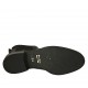 Stivaletto da donna in pelle nera con doppio elastico tacco 3 - Misure disponibili: 46, 47