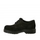 Scarpa derby stringata da donna in camoscio nero tacco 3 - Misure disponibili: 33, 34, 43, 44, 45