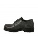 Zapato derby para mujer con cordones en piel negra con efecto marmolado tacon 3 - Tallas disponibles:  33, 43, 44, 45