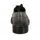 Scarpa stringata da donna modello derby in pelle nera marmorizzata tacco 3 - Misure disponibili: 33, 43, 44, 45