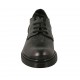 Woman's laced derby shoe in black marbled leather heel 3 - Available sizes:  33, 43, 44, 45