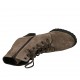 Bottines pour femmes avec lacets et fermeture éclair en daim taupe talon 7 - Pointures disponibles:  43