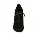 Scarpa stringata da donna in camoscio nero con plateau tacco 11 - Misure disponibili: 31, 32, 33, 34, 42