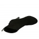 Bottines pour femmes en daim noir avec fermeture éclair posterieur, plateforme et talon 11 - Pointures disponibles:  31, 32, 33, 34