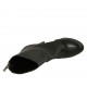 Botines para mujer en piel negra con cremallera posterior, plataforma y tacon 11 - Tallas disponibles:  31