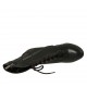 Bottine à lacets pour femmes en cuir noir avec fermeture éclair et plateforme talon 11 - Pointures disponibles:  31, 32