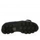 Scarpa accollata da donna con stringhe, borchie ed elastico in camoscio e vernice blu tacco 3 - Misure disponibili: 34