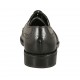 Chaussure derby élégant à lacets pour hommes en cuir noir avec decoration Brogue - Pointures disponibles:  36, 37, 38, 47, 49, 50