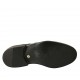 Scarpa stringata derby elegante da uomo in pelle nera con lavorazione Brogue - Misure disponibili: 36, 37, 38, 47, 49, 50