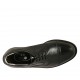 Zapato derby con cordones para hombres con puntera en piel negra - Tallas disponibles:  36, 37, 38, 46, 47, 49, 50