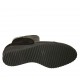 Botines para mujeres con plantilla extraible y cremallera en piel, gamuza y charol negro cuña 4 - Tallas disponibles:  33, 42, 43