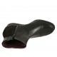 Bottines pour femmes avec semelle amovible et fermeture éclair en cuir, daim et cuir verni noir talon compensé 4 - Pointures disponibles:  33, 42, 43