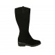 Damenstiefel mit Reissverschluss und herausnehmbarer Innensohle aus schwarzem Wildleder Absatz 4 - Verfügbare Größen:  32, 33, 42, 43