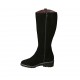 Damenstiefel mit Reissverschluss und herausnehmbarer Innensohle aus schwarzem Wildleder Absatz 4 - Verfügbare Größen:  32, 33, 42, 43